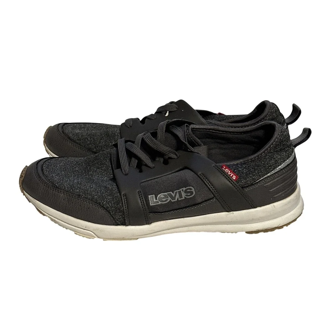 Levis Highland Heather Gray Athletic‎ Shoes Mens Size 13 Comfort Lace up Textile